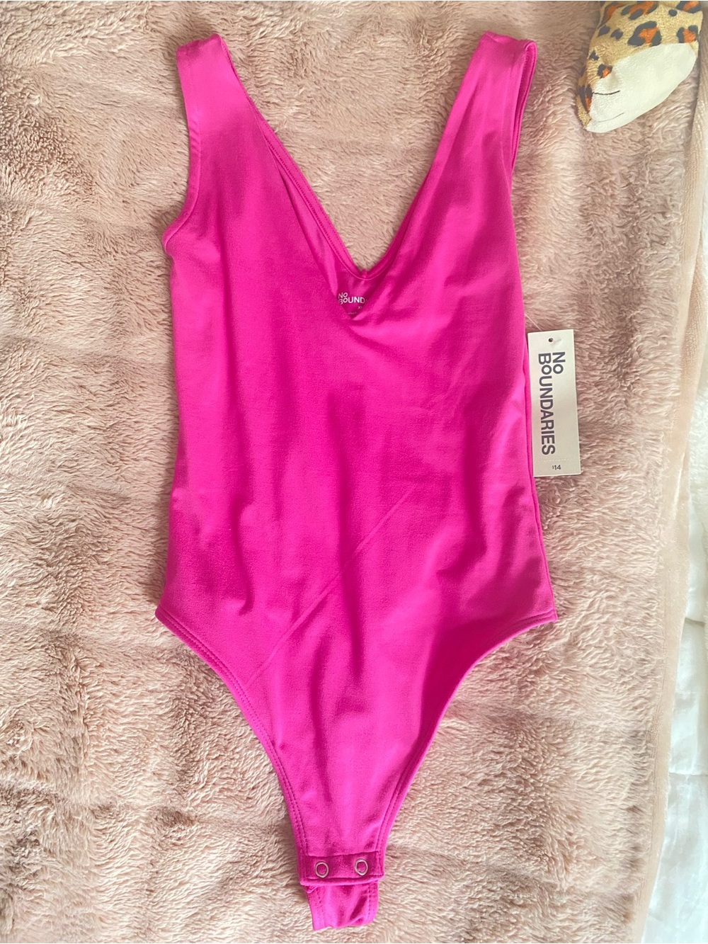 NWT No Boundaries Hot Pink bodysuit
